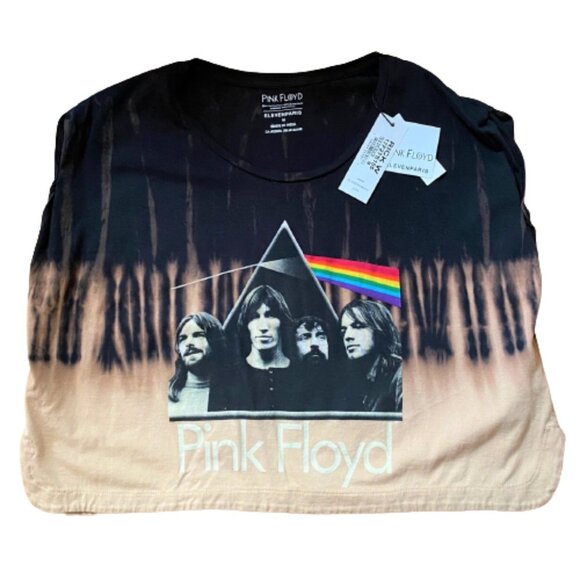 ELEVEN PARIS Pink Floyd band tee tie dye Print Crop Top,Tank NWT - Picture 12 of 15